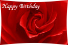 Miniature : Envoyez cette carte d'anniversaire  l'tre aime. Une rose rouge pour symboliser la passion entre vous. 