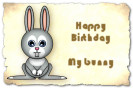 Miniature : Un petit lapin pour un joyeux anniversaire. 