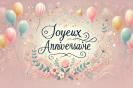 Une jolie carte pour souhaiter un joyeux anniversaire