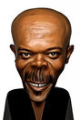 Miniature : Carte postale caricaturale de Samuel L. Jackson