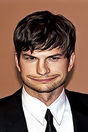 Miniature : Carte postale caricaturale de Ashton Kutcher