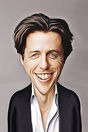 Miniature : Carte postale caricaturale de Hugh Grant