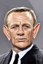 Miniature : Carte postale caricaturale de Daniel Craig