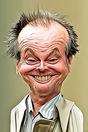 Miniature : Carte postale caricaturale de Jack Nicholson