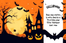 Carte d'invitation pour Halloween