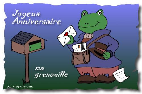 Carte Postale Gratuite A Imprimer Anniversaire Le Facteur