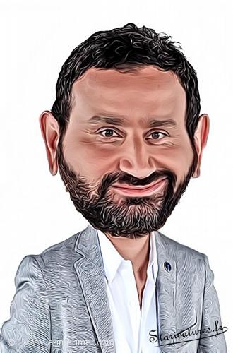 Carte postale caricaturale de Cyril Hanouna