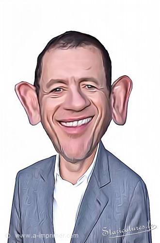 Carte postale caricaturale de Dany Boon