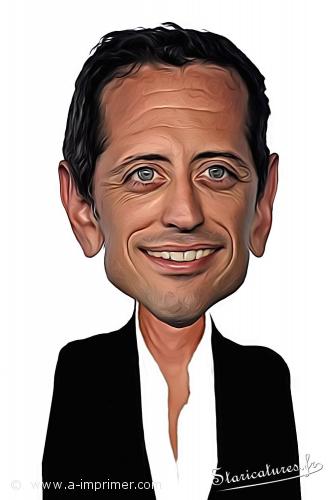 Carte postale caricaturale de Gad Elmaleh