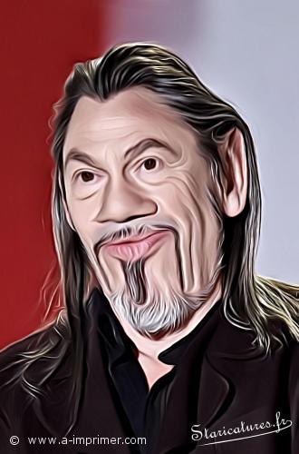 Carte postale caricaturale de Florent Pagny