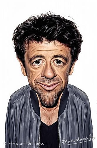 Carte postale caricaturale de Patrick Bruel