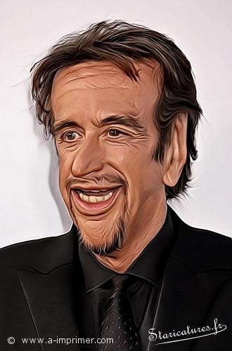 Carte postale caricaturale de Al Pacino