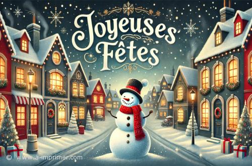 Carte postale pour souhaiter de joyeuses ftes de fin d'anne