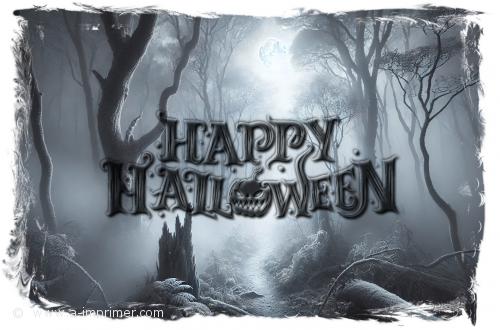 Carte postale pour fter un Joyeux Halloween